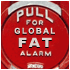 Fire alarm with GLOBAL FAT ALARM text